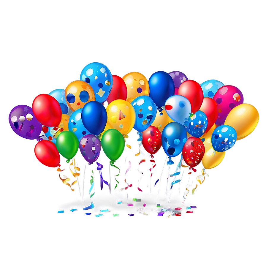 Download Happy Birthday Confetti Png Orp17 | Wallpapers.com