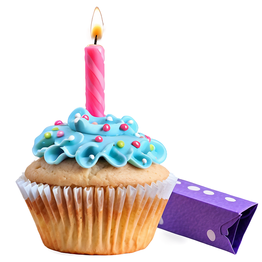 Happy Birthday Cupcake Png 05032024 PNG