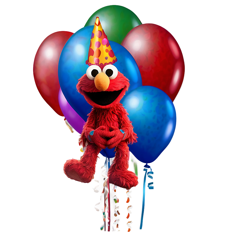 Happy Birthday Elmo Design Png Adk PNG