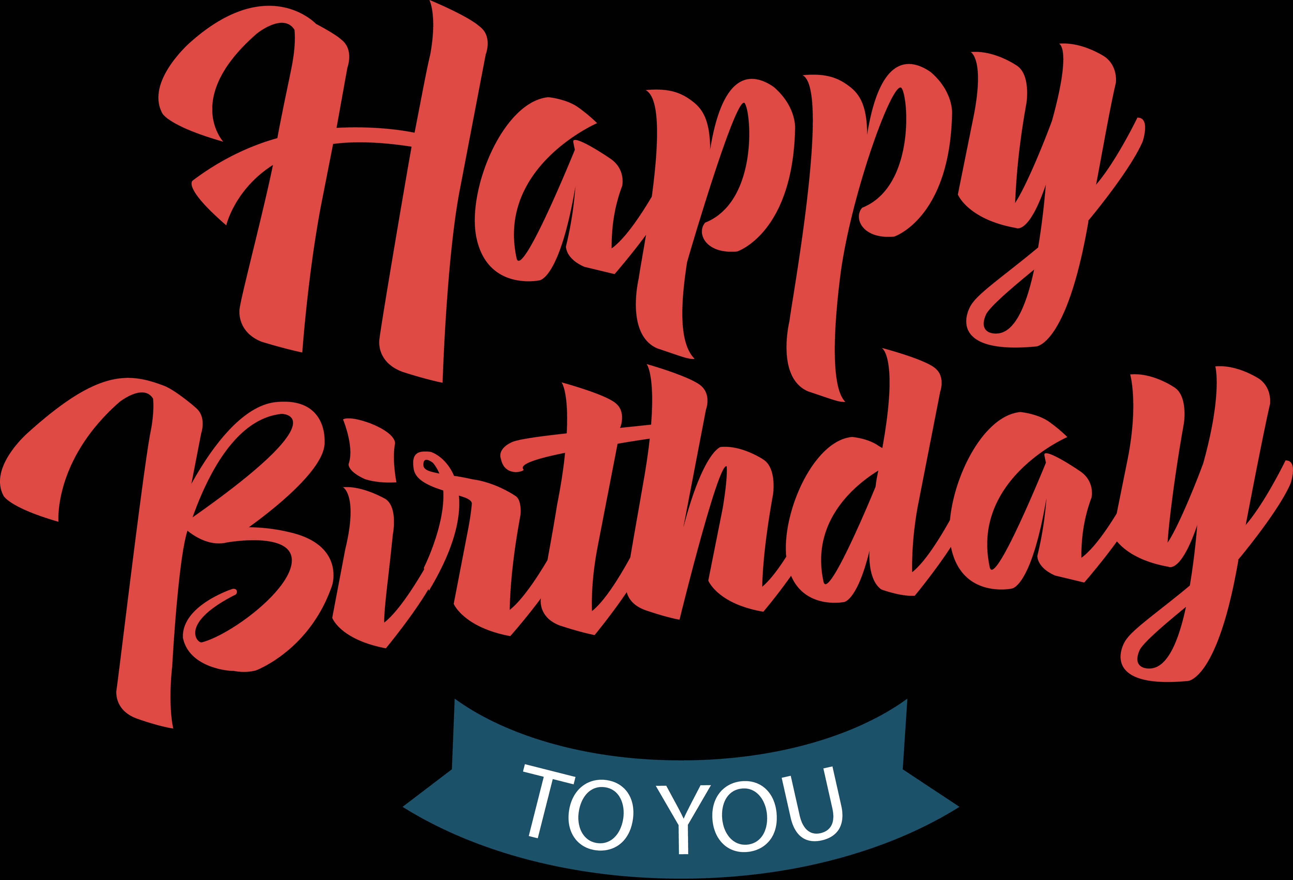 Happy Birthday Greeting Graphic PNG