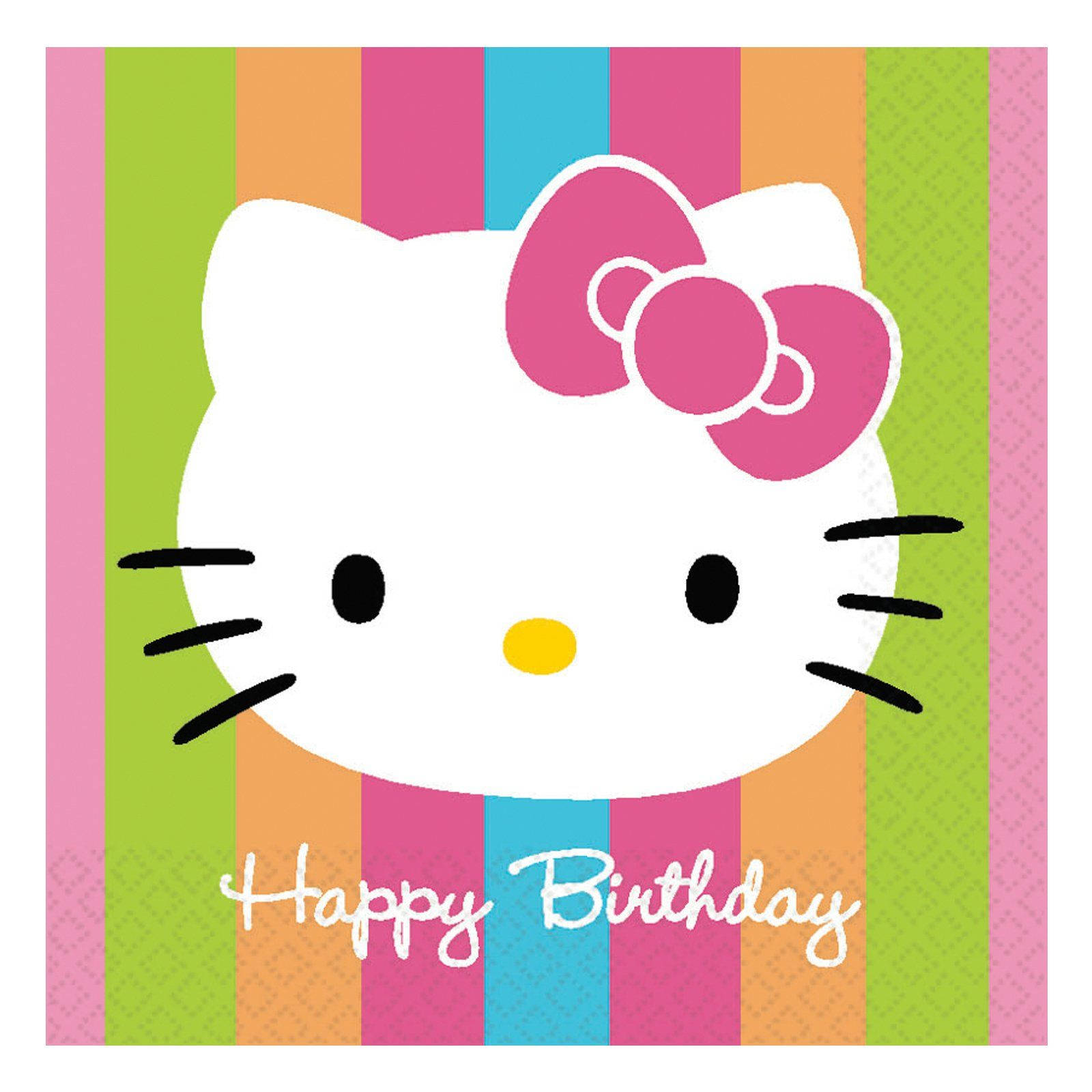 Happy Birthday to the cute and lovable Hello Kitty Wallpaper