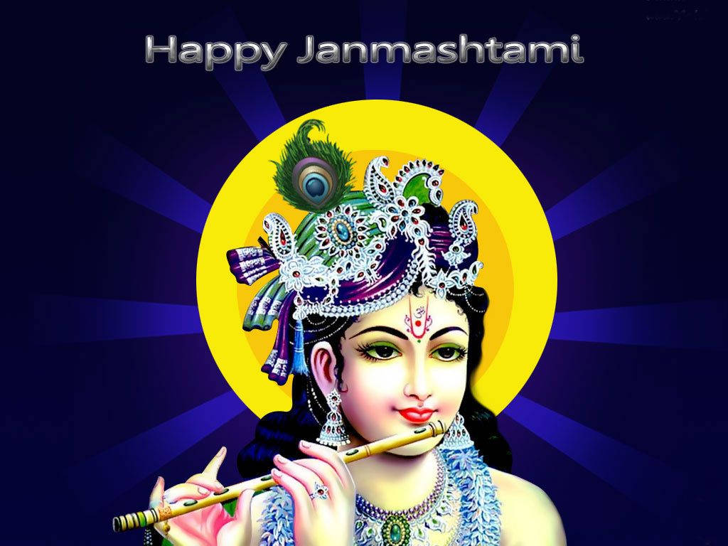 Happy Birthday Krishna Wallpaper