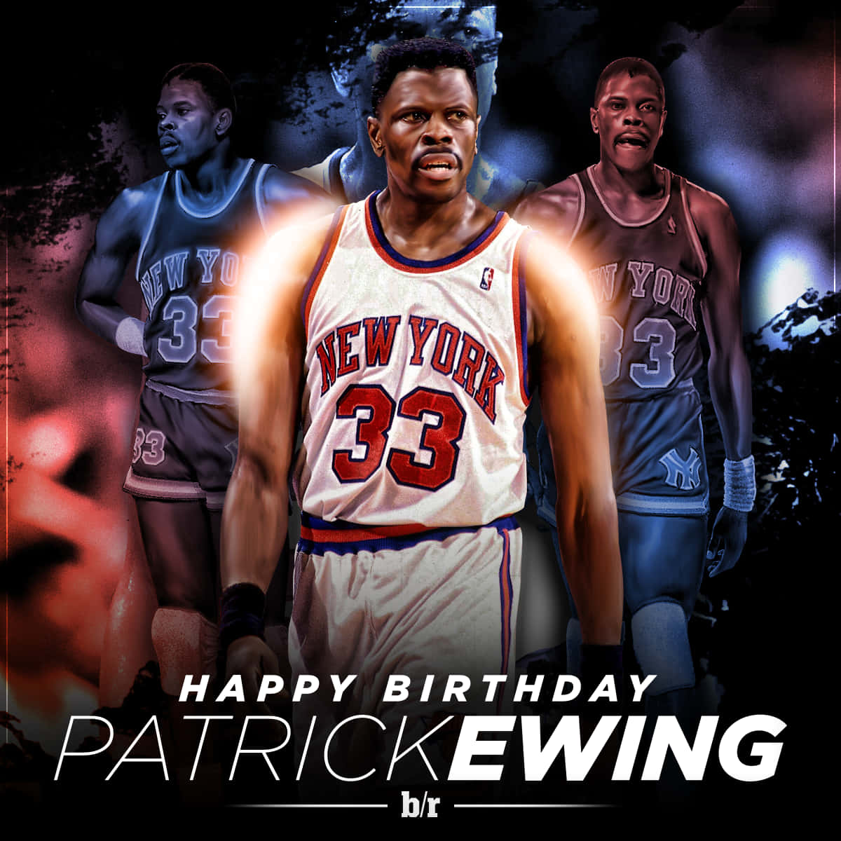 Grattispå Födelsedagen Patrick Ewing Fanart. Wallpaper