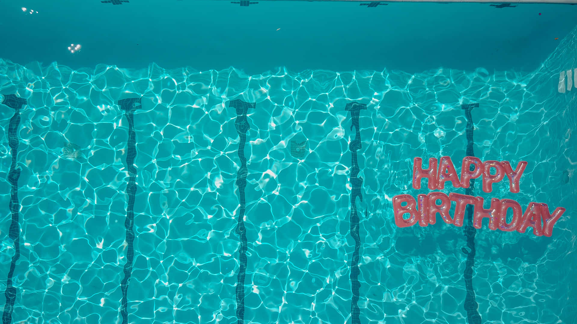 Pool Happy Birthday Picture