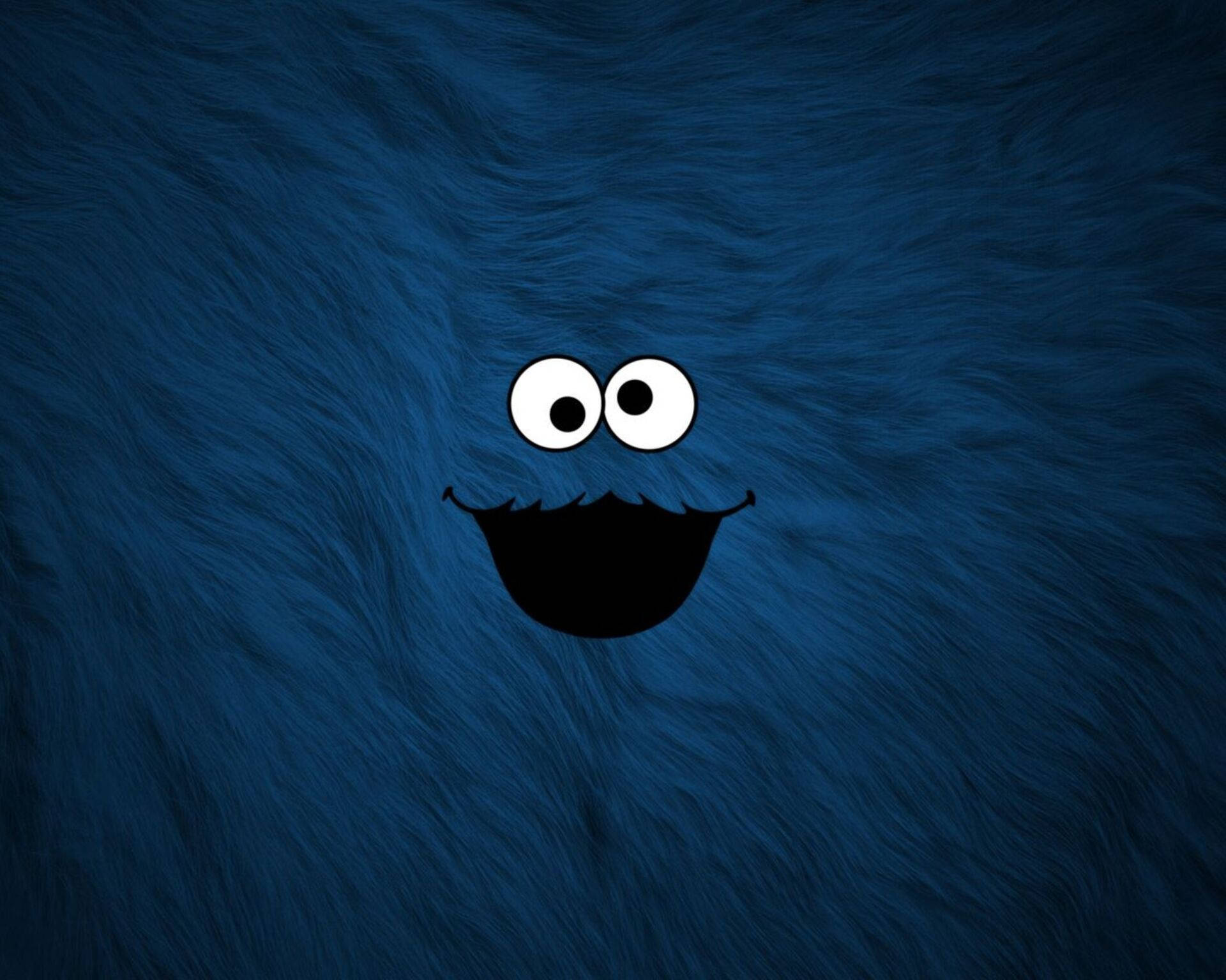 Happy Blue Cookie Monster