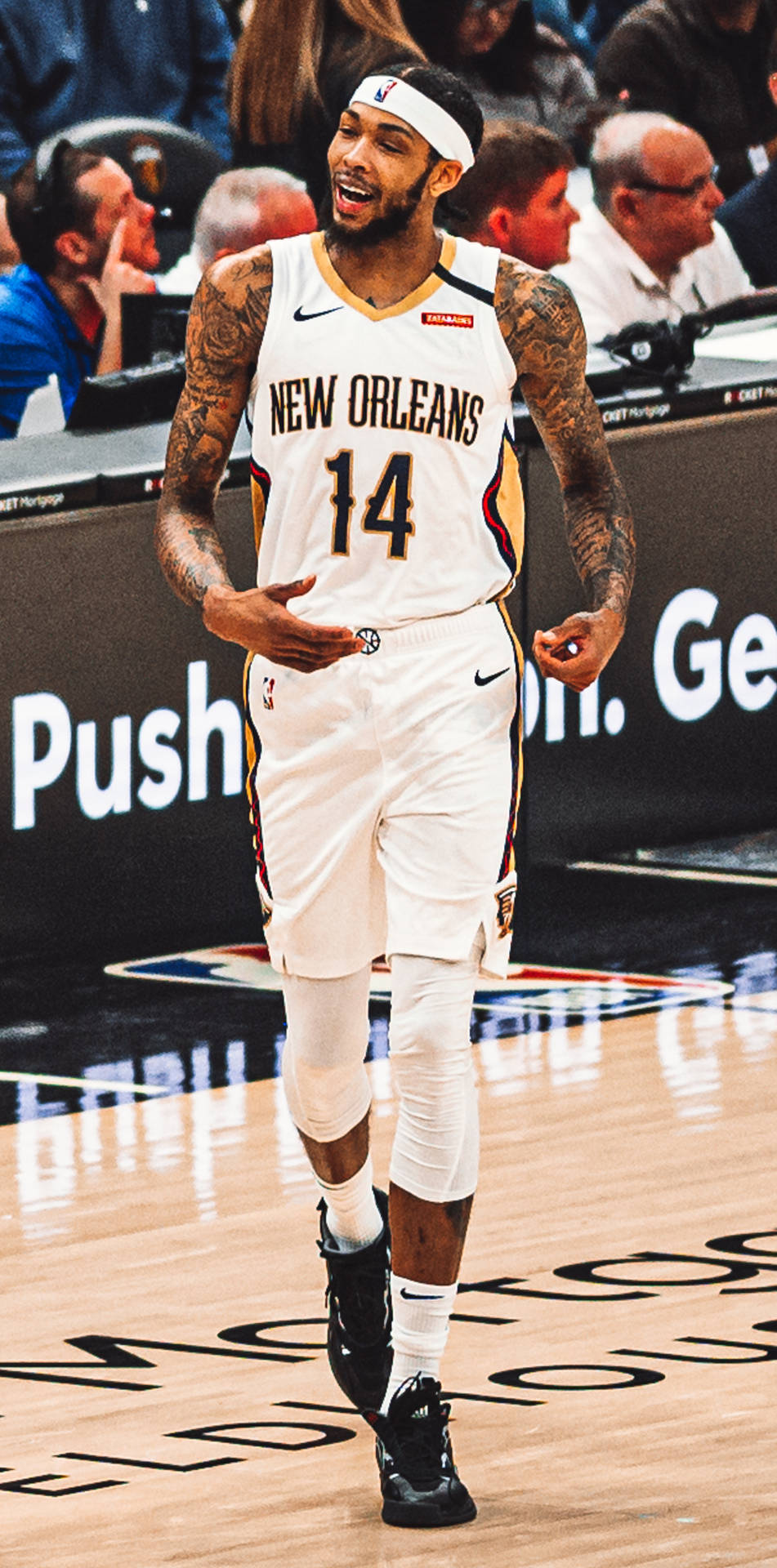 Happy Brandon Ingram New Orleans Pelicans Wallpaper