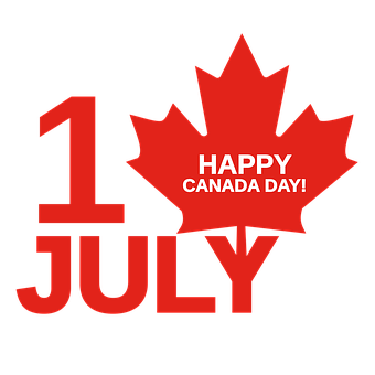 Happy Canada Day July1st Celebration PNG