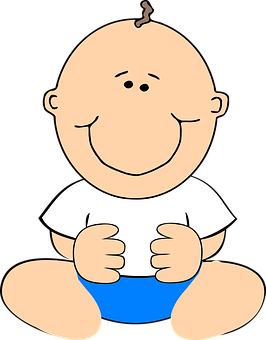 Happy Cartoon Baby PNG