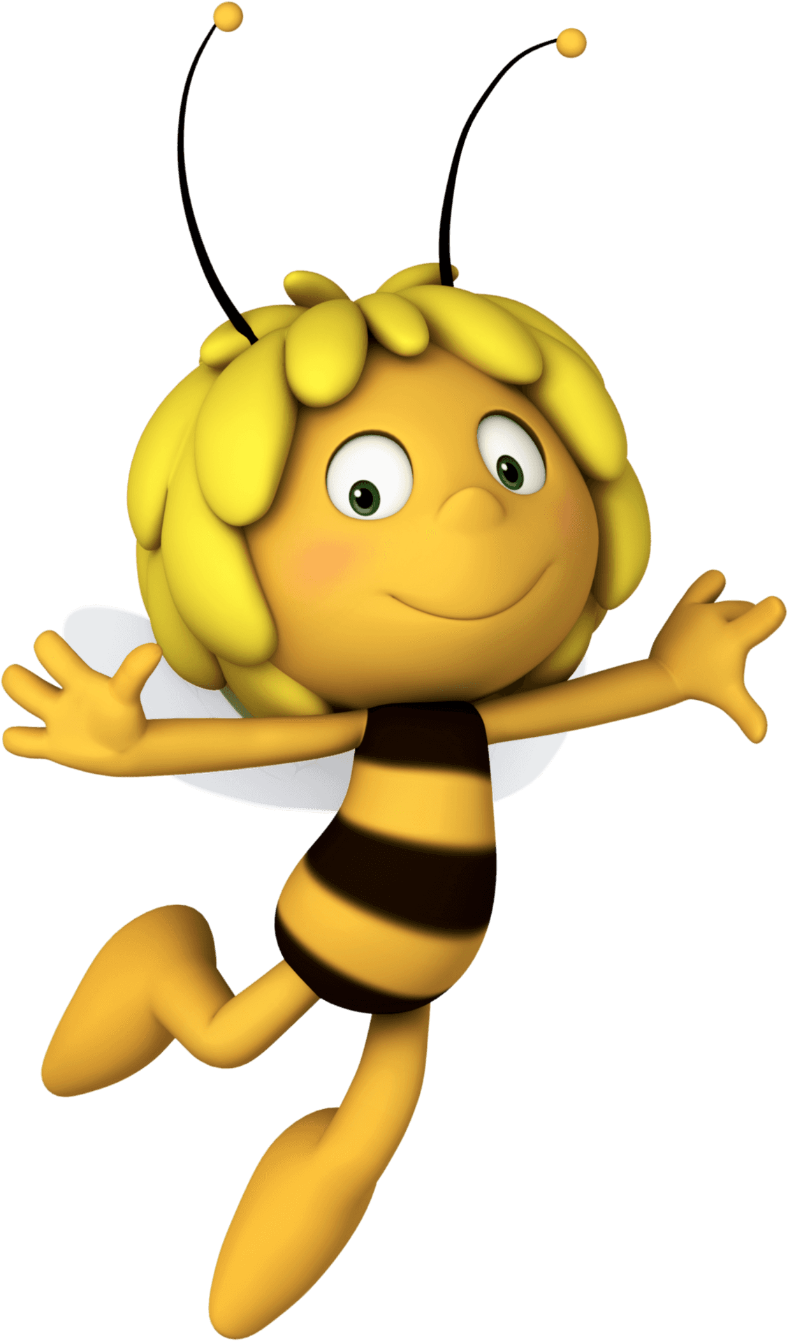 Happy Cartoon Bee Clipart PNG