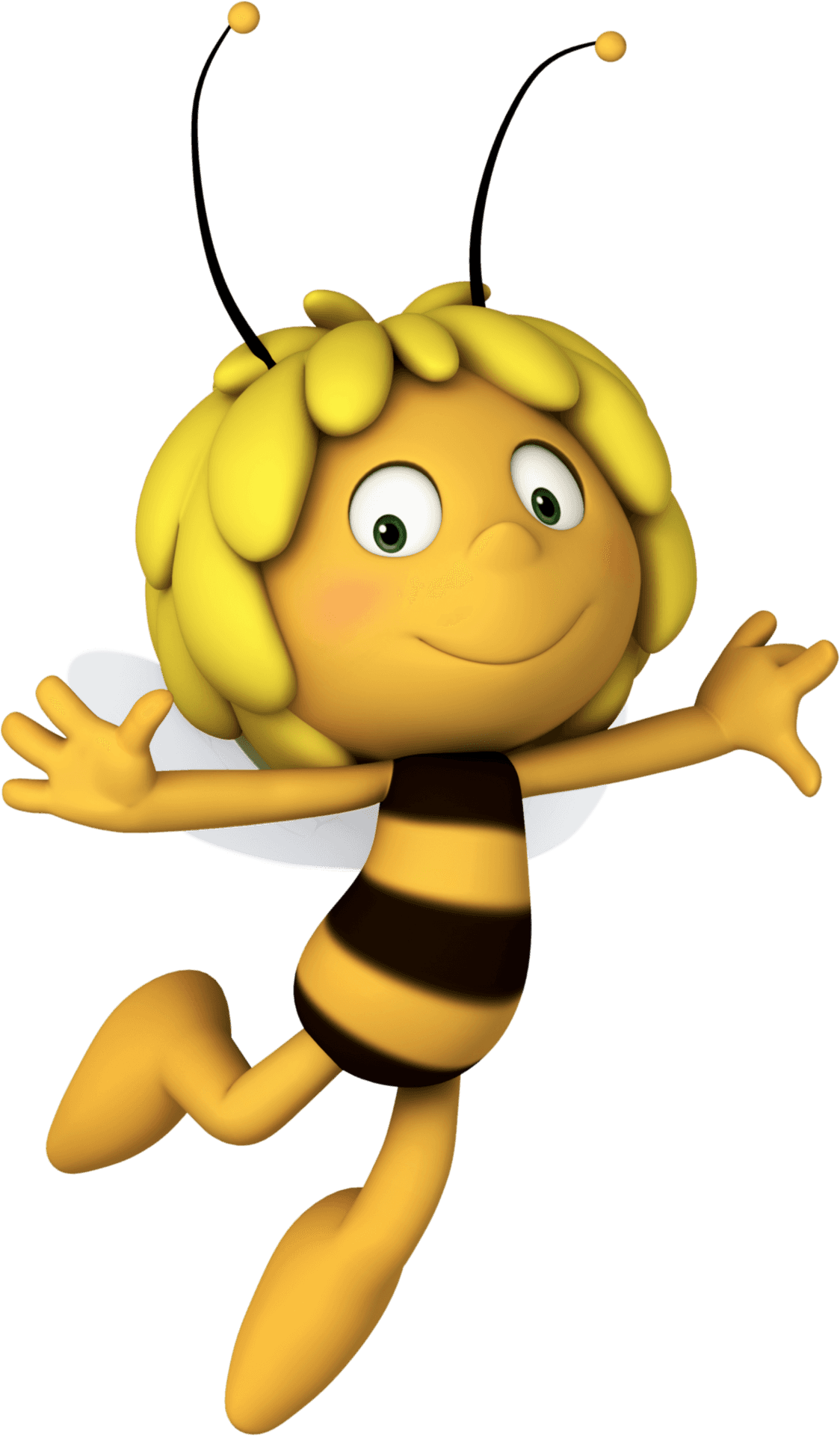 Happy Cartoon Bee Clipart PNG