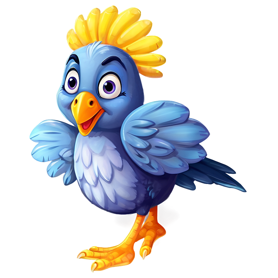 Happy Cartoon Bird Png Agk72 PNG