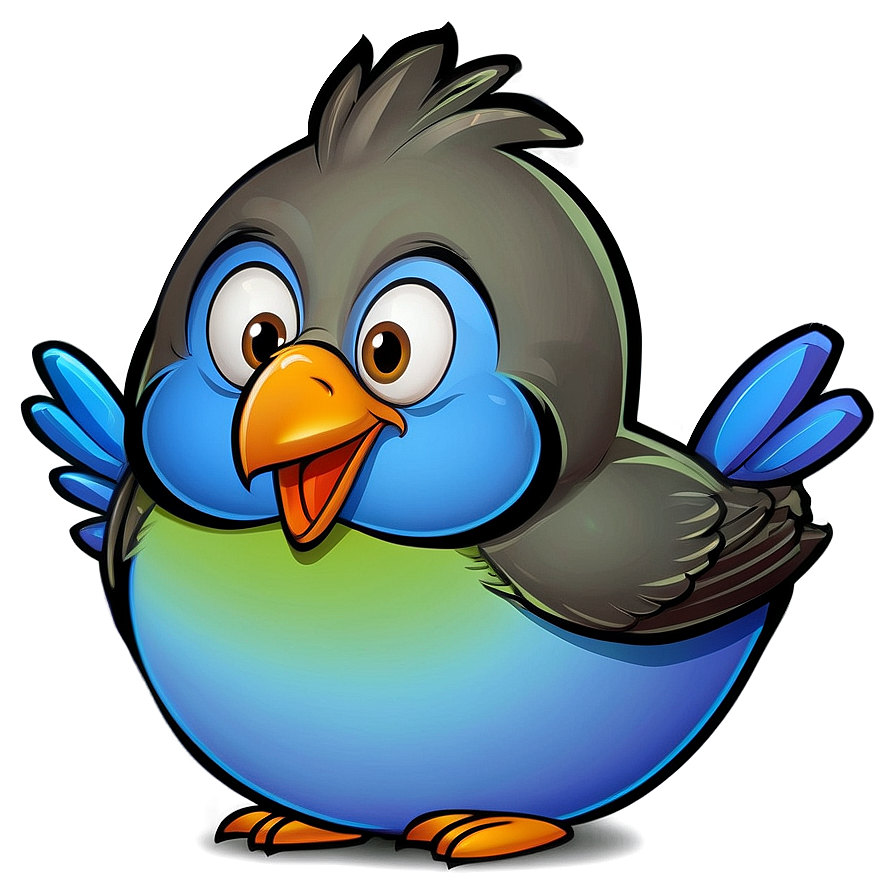 Happy Cartoon Bird Png Cse PNG