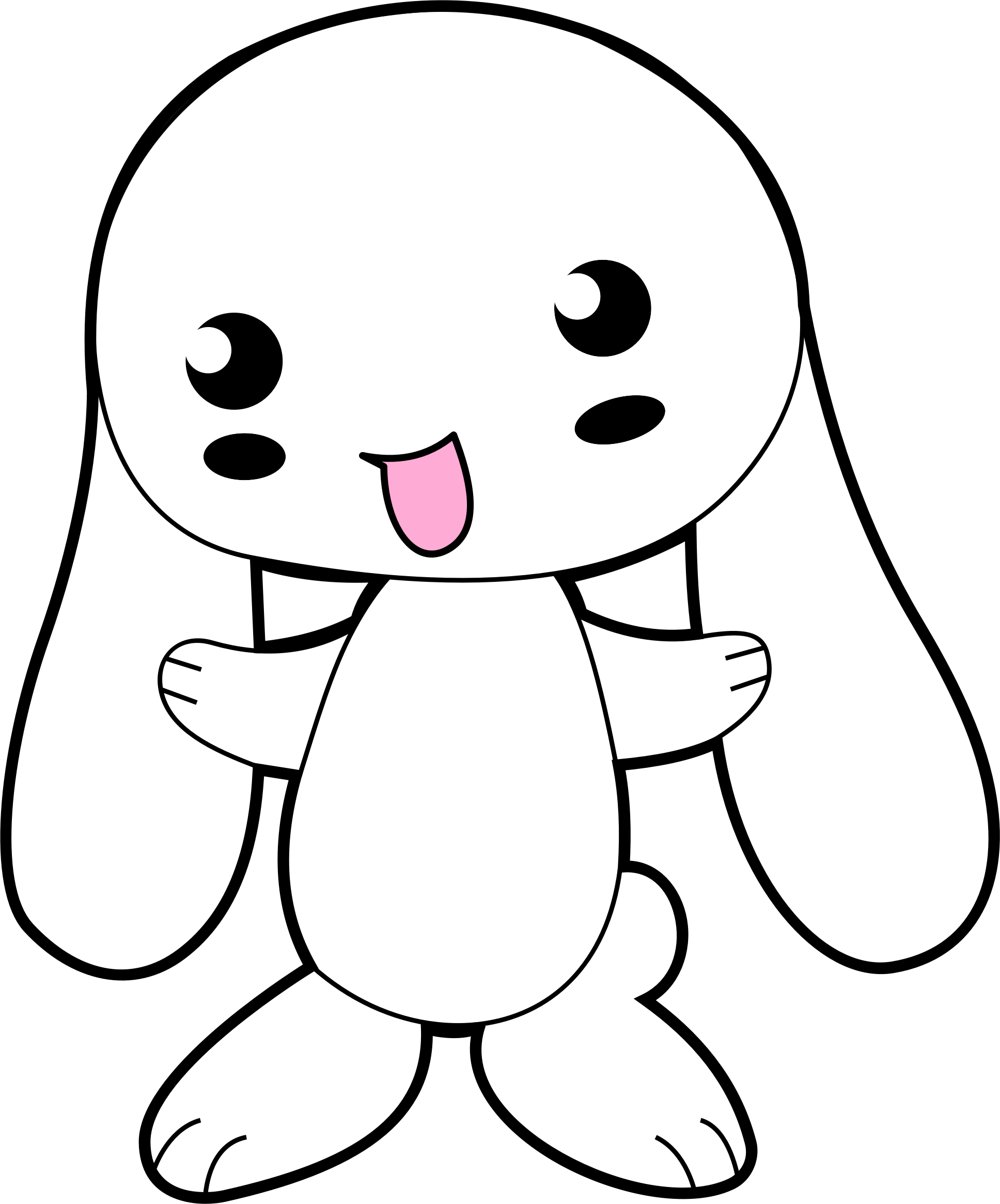 Happy Cartoon Bunny PNG