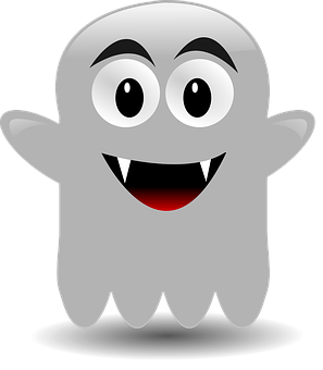 Happy Cartoon Ghost Graphic PNG