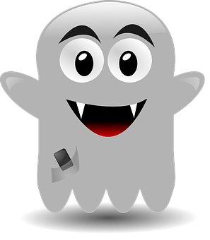 Happy Cartoon Ghost PNG