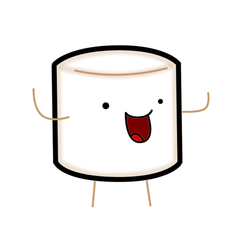 Happy Cartoon Marshmallow PNG