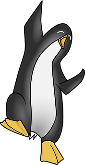 Happy Cartoon Penguin PNG