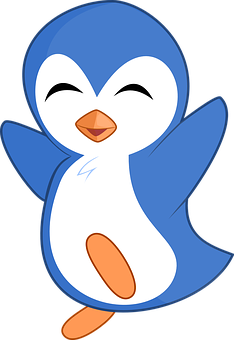 Happy Cartoon Penguin PNG