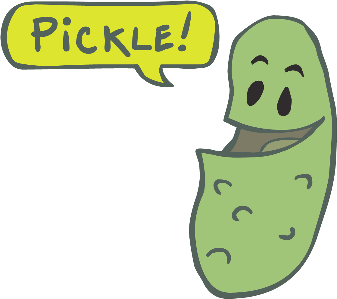 Download Happy Cartoon Pickle | Wallpapers.com