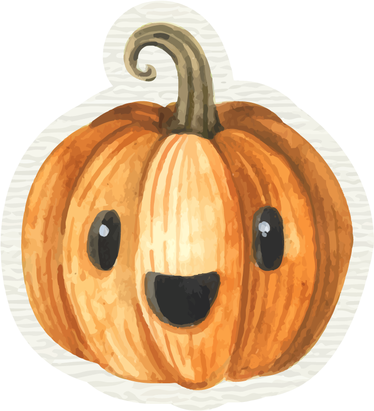 Happy Cartoon Pumpkin PNG