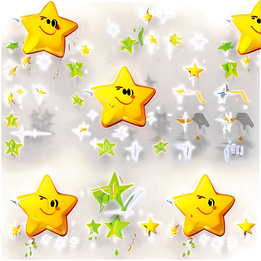 Happy Cartoon Star Png Wgr42 PNG