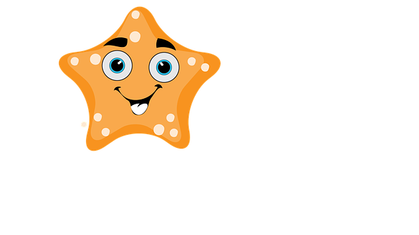 Happy Cartoon Starfish PNG