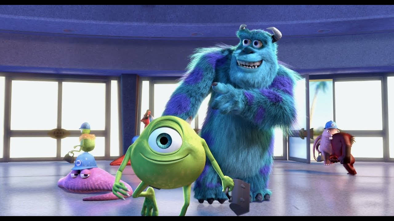 Happy Cast Of Monsters Inc Background