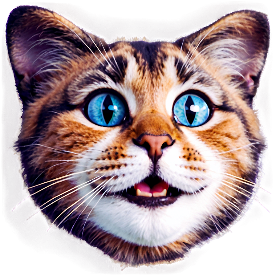 Happy Cat Face Png 95 PNG