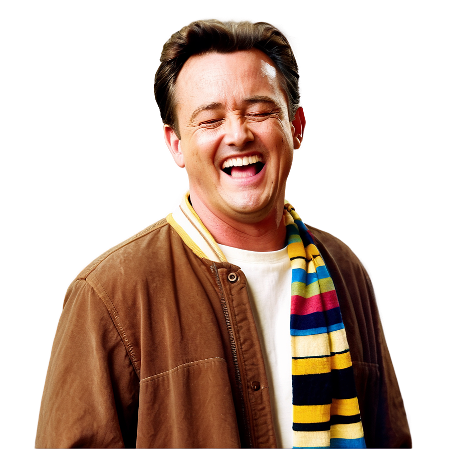 Happy Chandler Bing Laughing Png Oin PNG