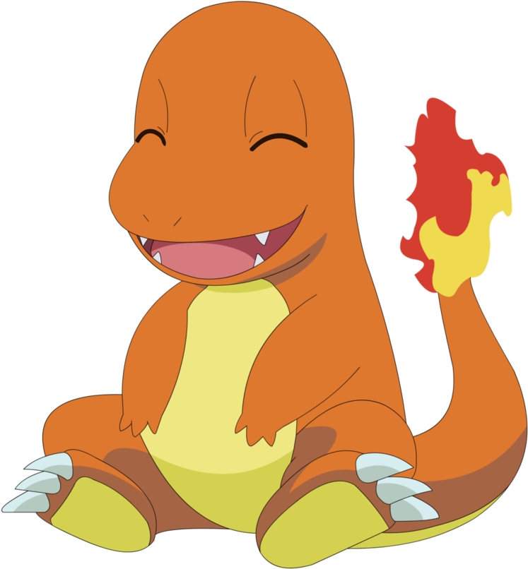 Happy Charmander Pokemon PNG