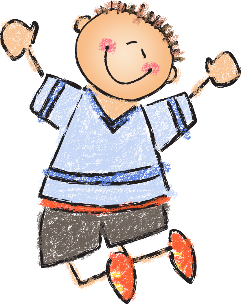Happy Child Cartoon Drawing PNG
