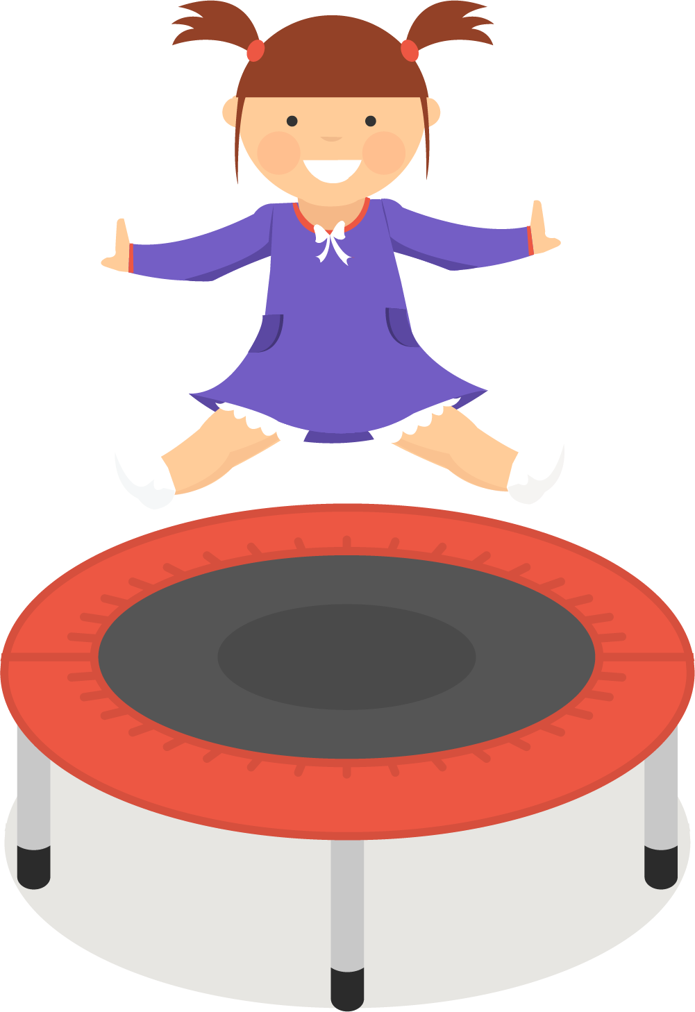 Happy Child Jumpingon Trampoline PNG