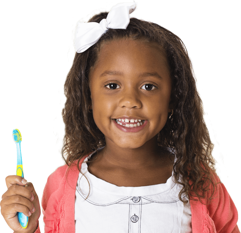 Happy Child With Toothbrush PNG