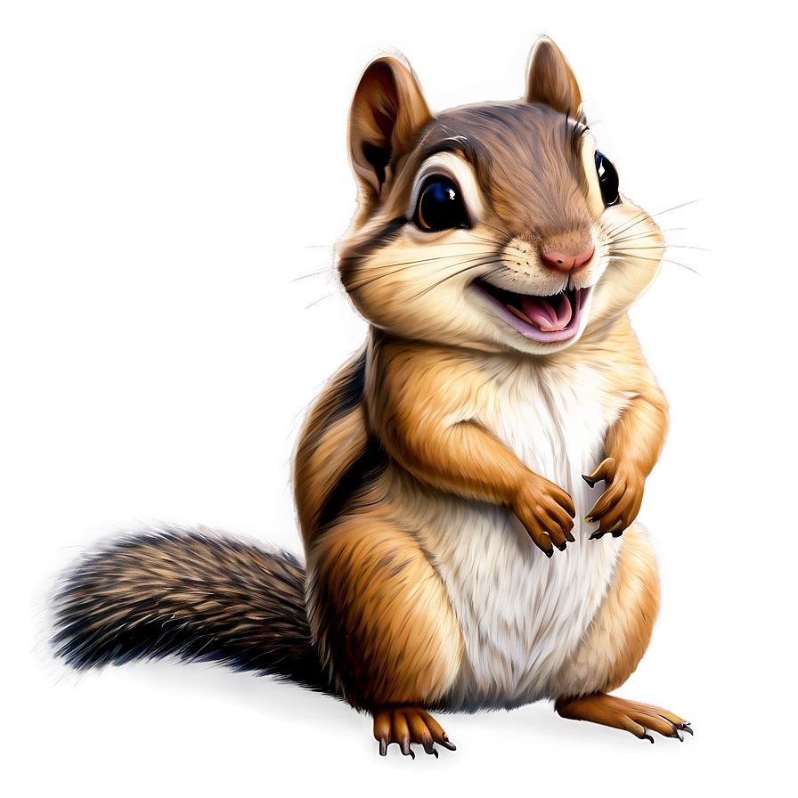 Happy Chipmunk Drawing Png 06242024 PNG