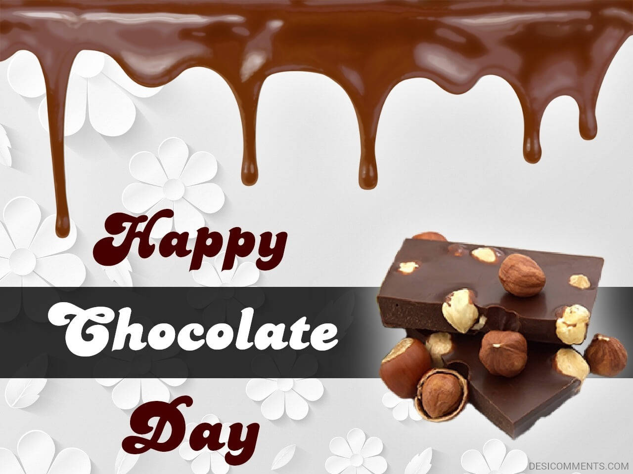Happy Chocolate Day Nuts Wallpaper