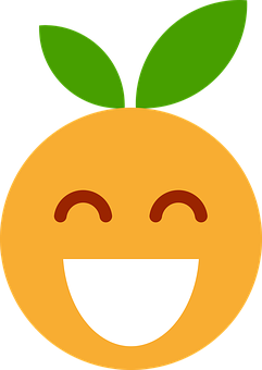 Happy Clementine Emoji PNG