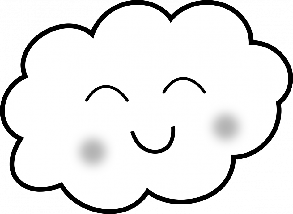 Happy Cloud Cartoon Character PNG