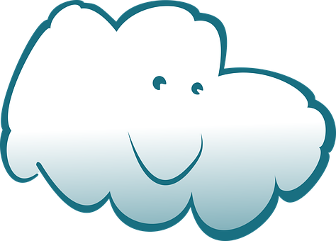 Happy Cloud Cartoon Graphic PNG
