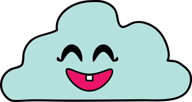 Happy Cloud Cartoon Graphic PNG