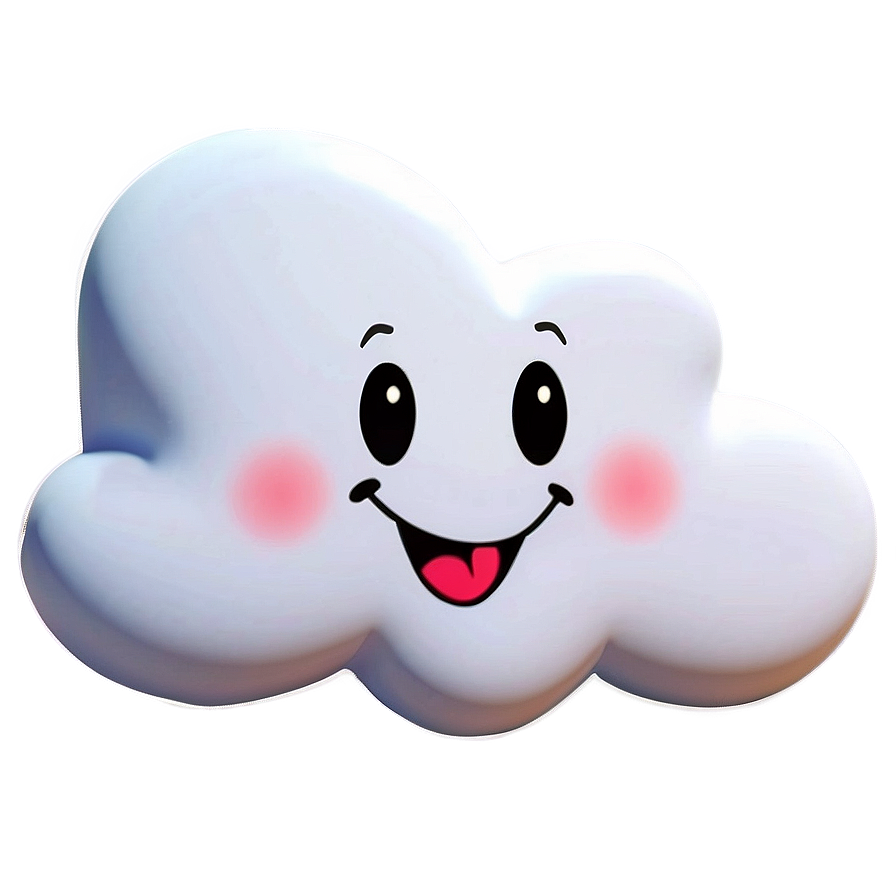 Happy Cloud Character Png 50 PNG