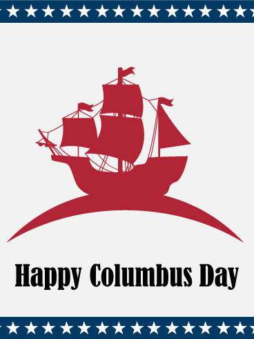 Happy Columbus Day Red Boat