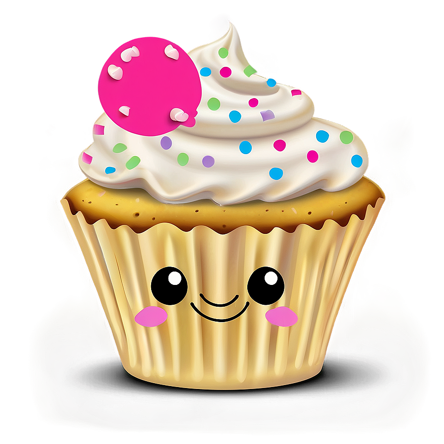 Download Happy Cupcake Design Png 05062024 | Wallpapers.com