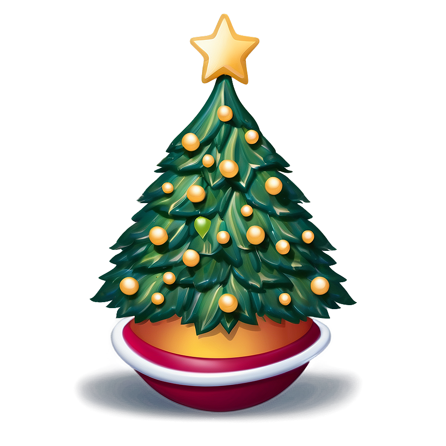 Happy Cute Christmas Tree Png Lag PNG