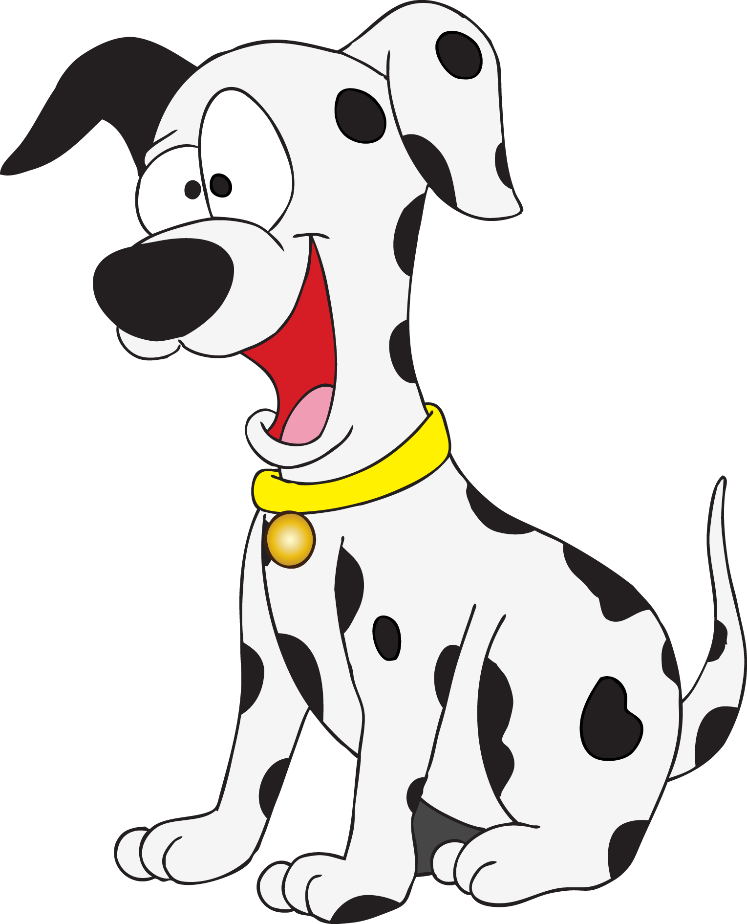 Happy Dalmatian Cartoon PNG