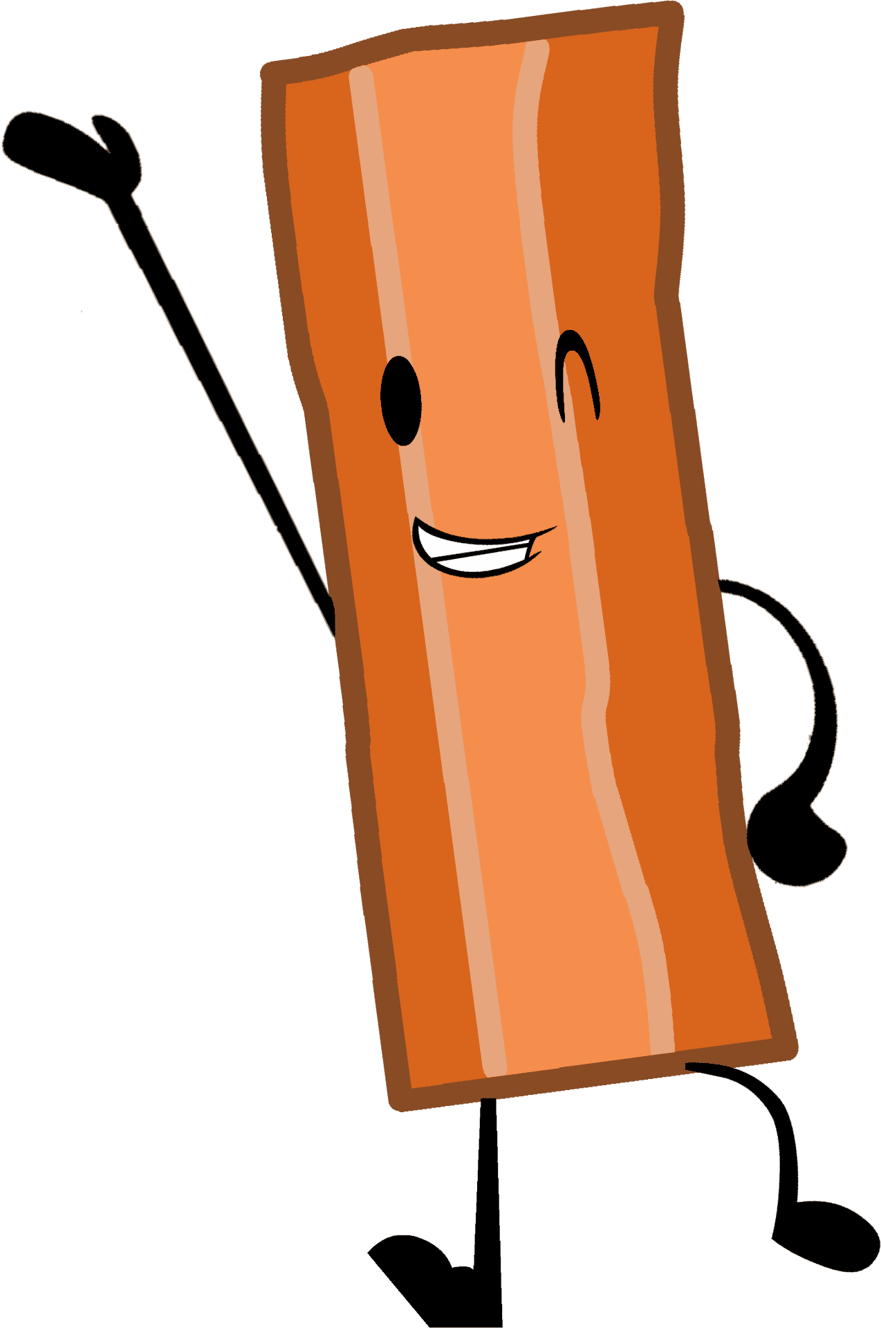 Happy Dancing Bacon Character.png PNG