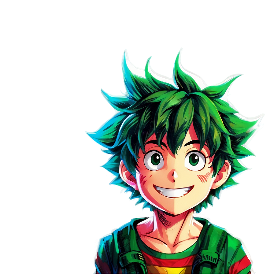 Download Happy Deku Png Dcg | Wallpapers.com