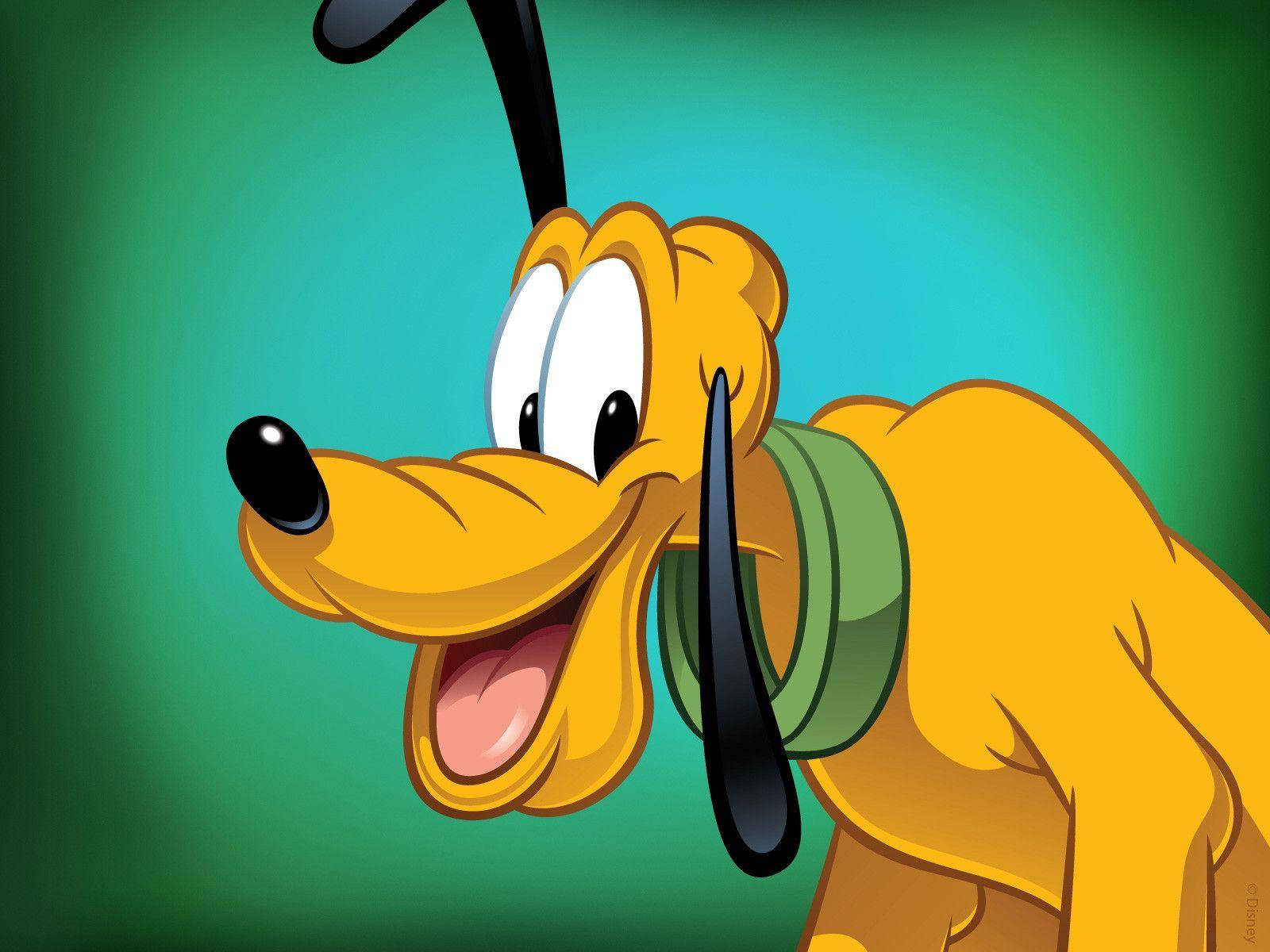 Happy Disney Pluto Wallpaper