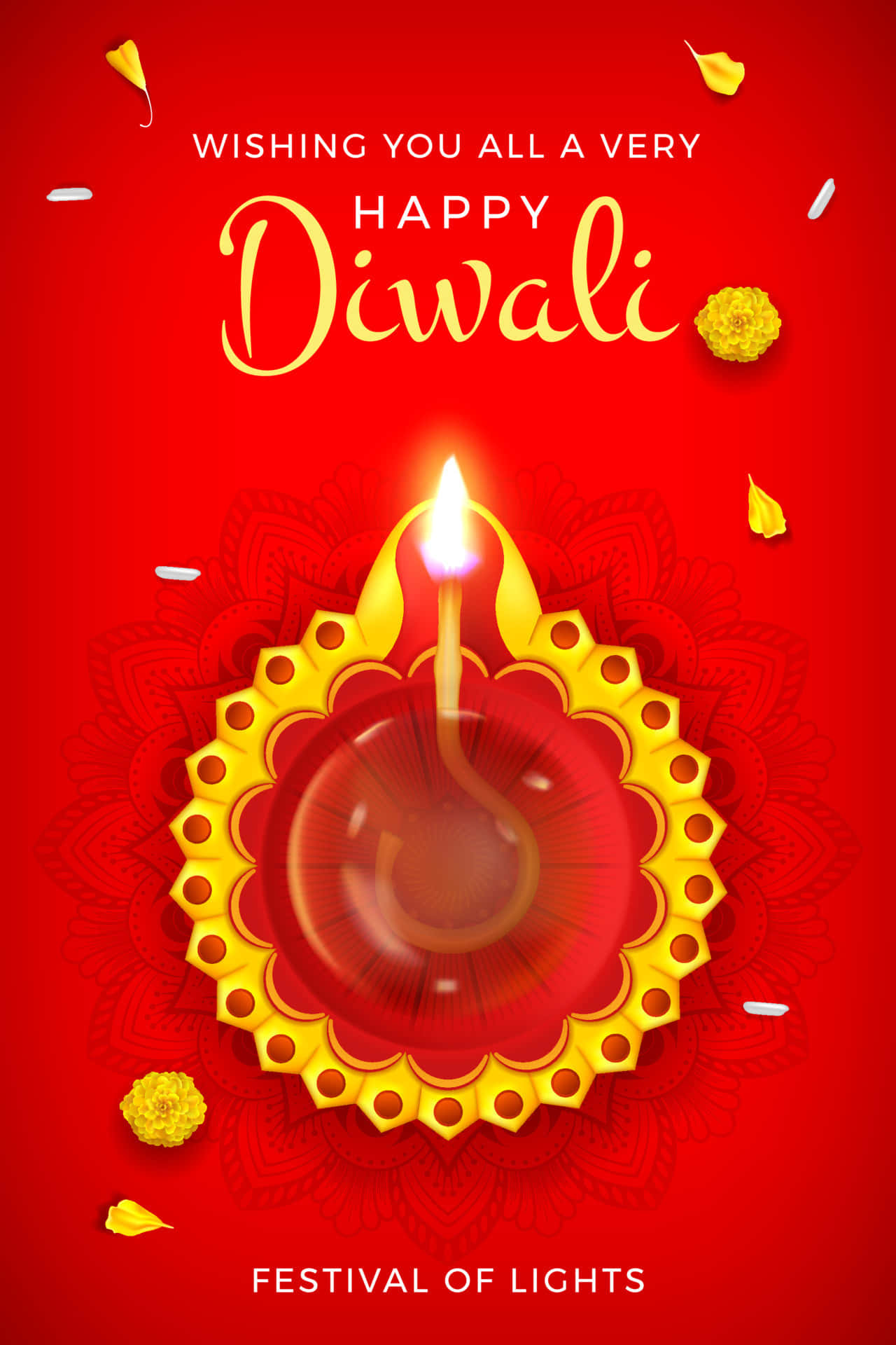 Happy Diwali Festival Of Lights Greeting Card