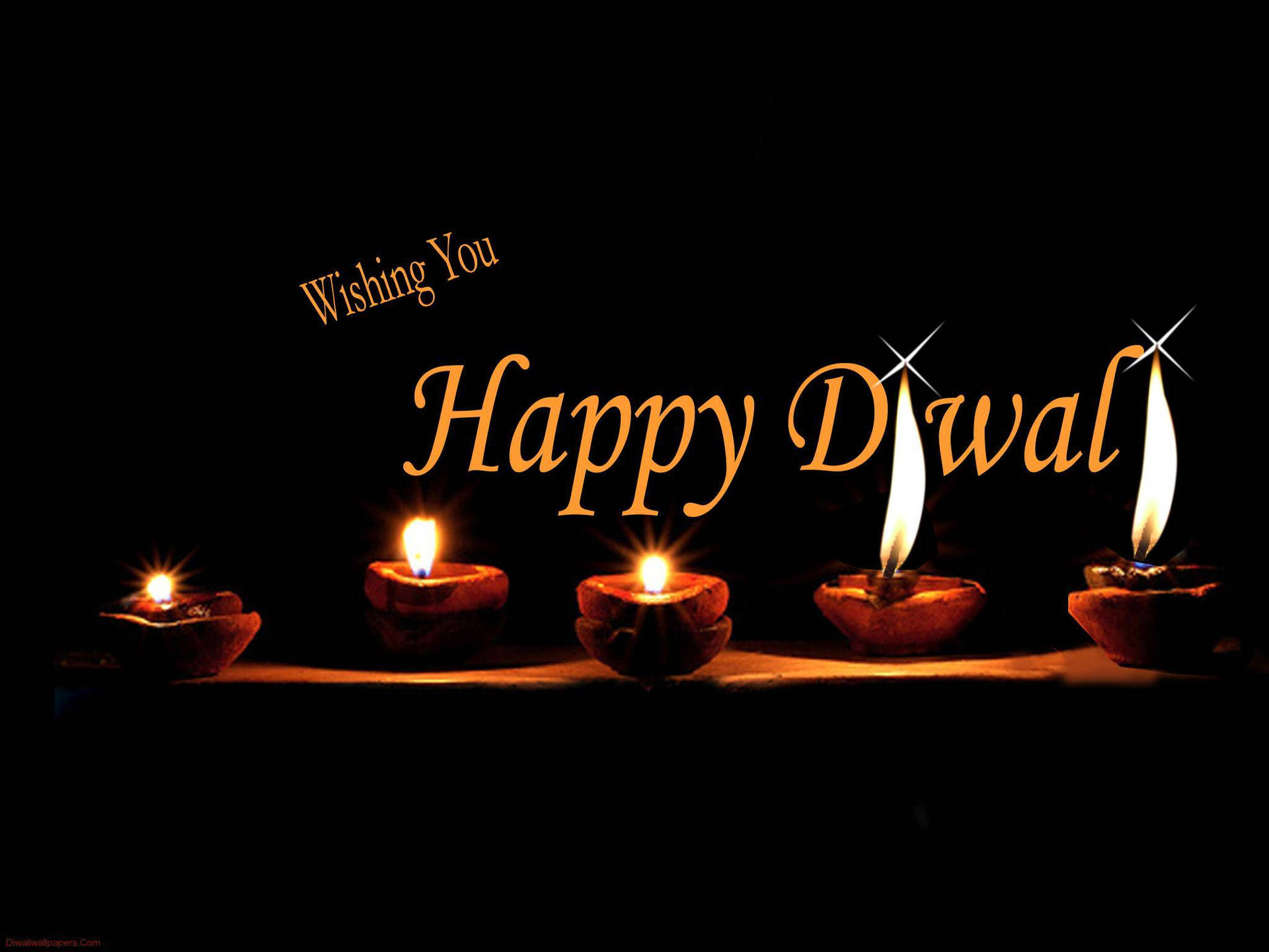 Glade Diwali Lys i mørke Wallpaper