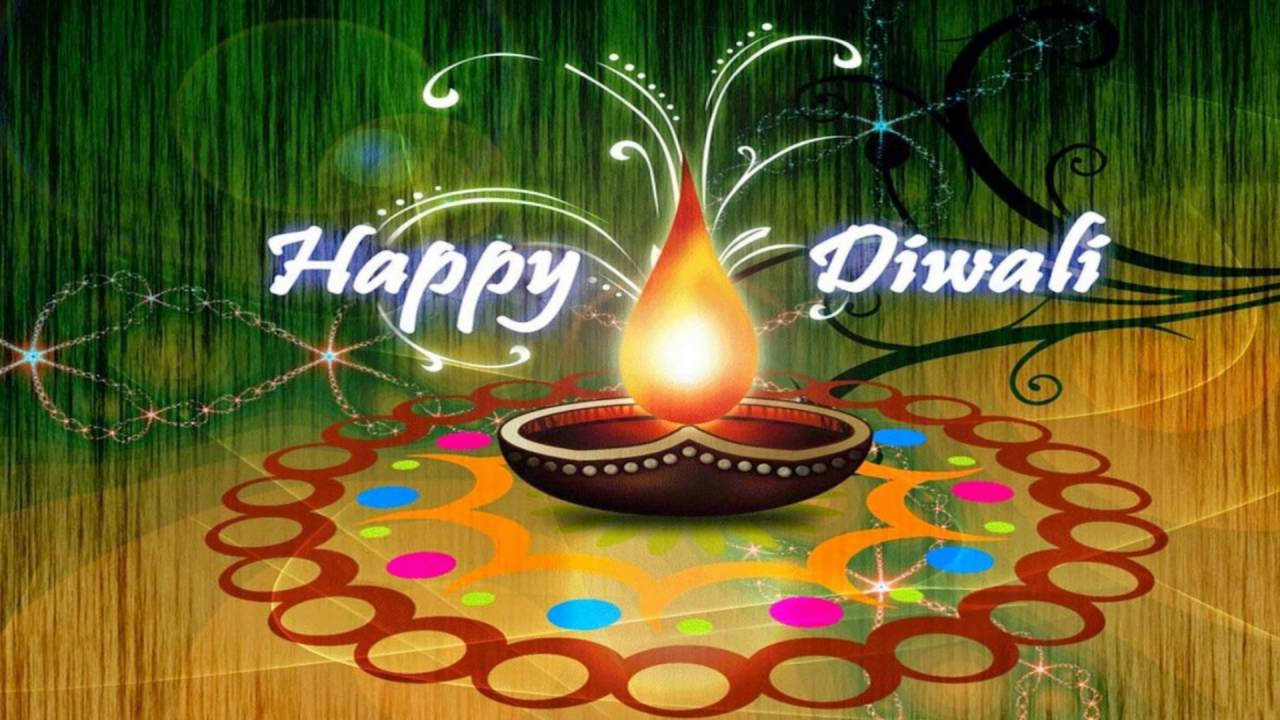 Happy Diwali Diyas Oil Lamp Wallpaper
